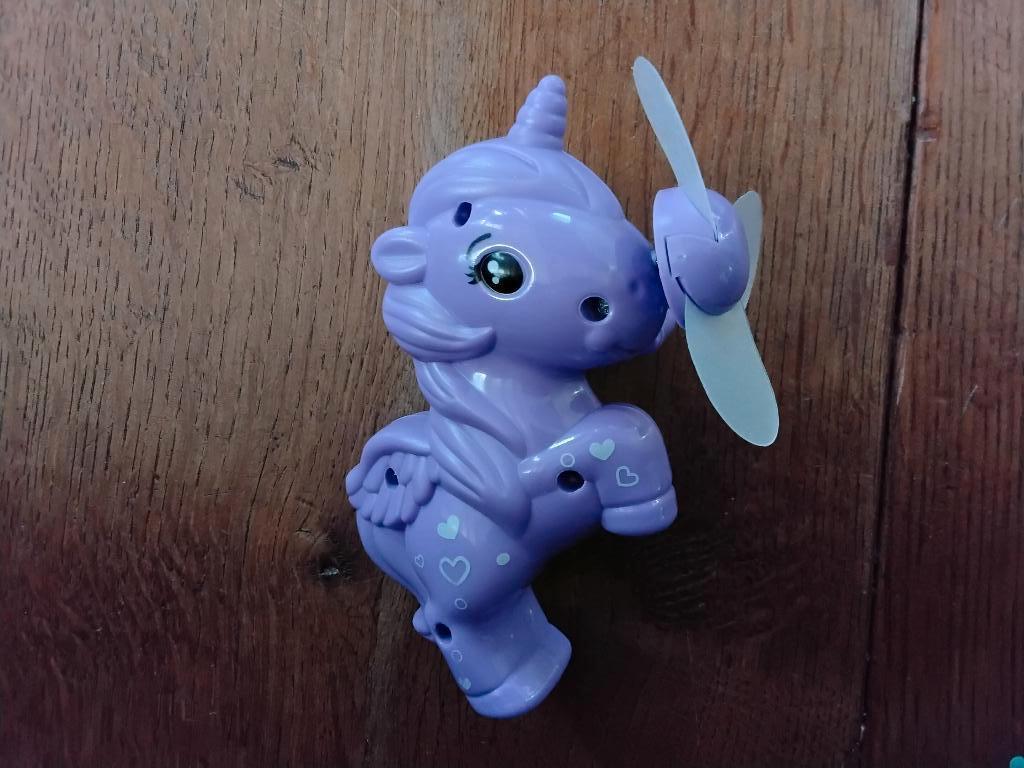 Handventilator unicorn - eenhoorn - paars, Ophalen of Verzenden, Zo goed als nieuw, Meisje