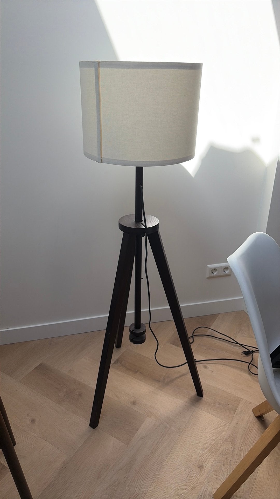 IKEA vloerlamp - Gebruikt, goede staat, Ophalen of Verzenden, Gebruikt, Hout, 100 tot 150 cm