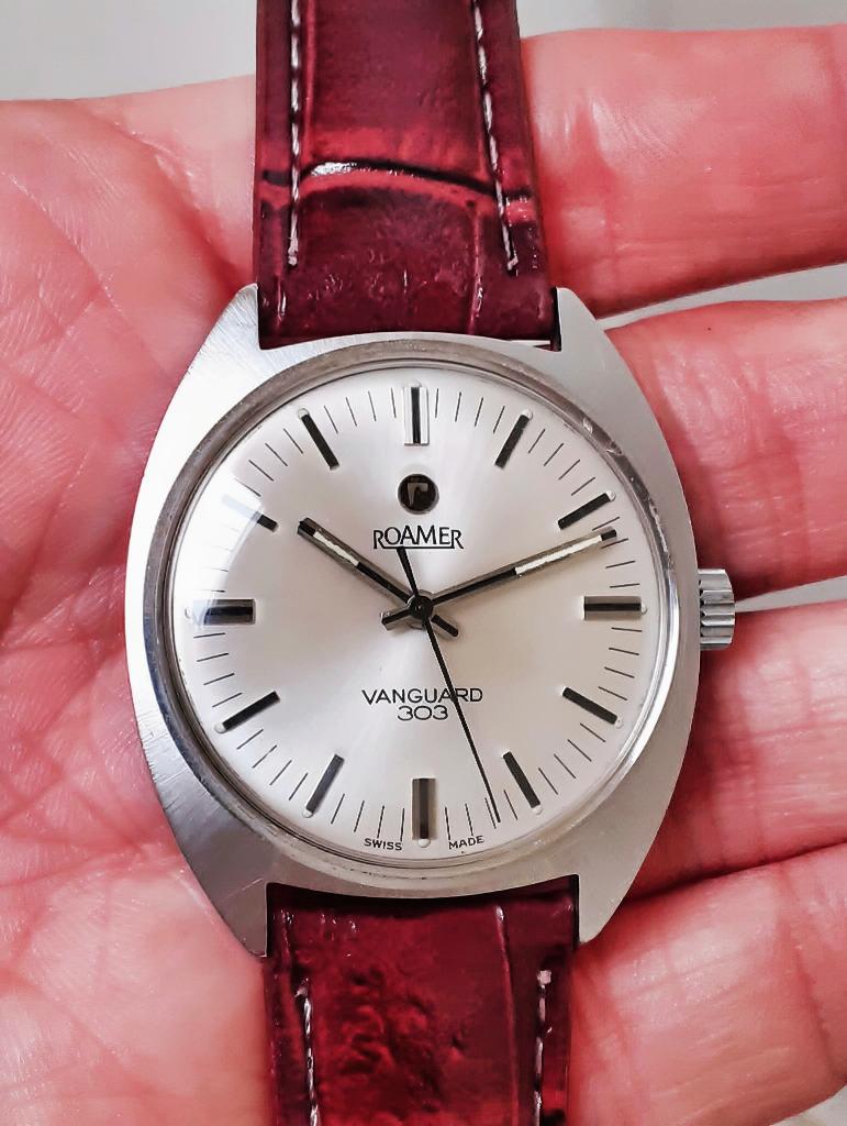 Vintage Roamer Vanguard 303 ca. jaren 70 Ongepolijste kast, Overige merken, Staal, Polshorloge, 1960 of later