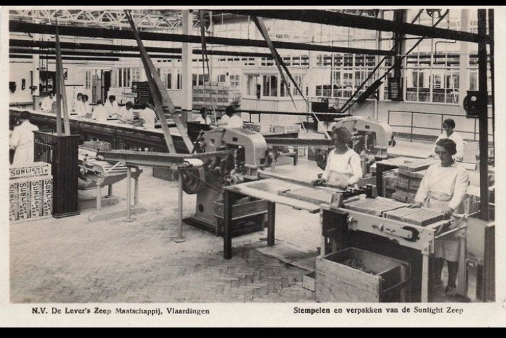 NV Lever's Zeepmaatschappij Vlaardingen Sunlight Zeepfabriek, Verzenden, 1940 tot 1960, Ongelopen, Zuid-Holland