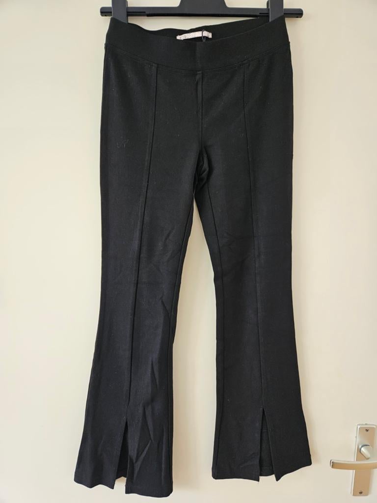 Zgan zwarte legging Kids Only mt 152 ,wijde pijp met split, Ophalen of Verzenden, Zo goed als nieuw, Meisje, Broek