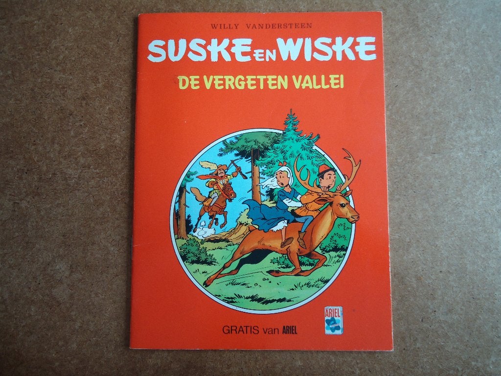 (4) SUSKE en WISKE: DE VERGETEN VALLEI, Eén stripboek, Verzenden, Zo goed als nieuw, Willy Vandersteen
