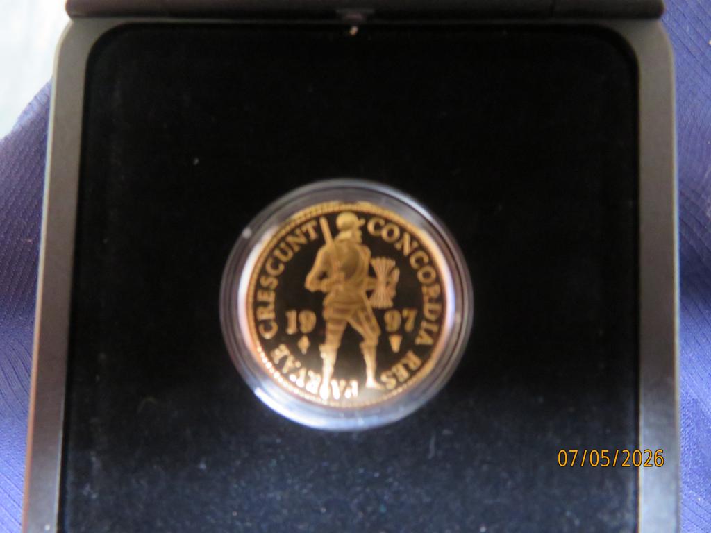 No.448- Gouden enkel Ducaat 1997 Proof munt, Koningin Beatrix, Losse munt, Goud, Overige waardes