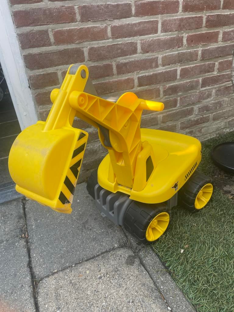 Gele BIG Bobby Digger graafmachine voor kinderen, Ophalen, Gebruikt