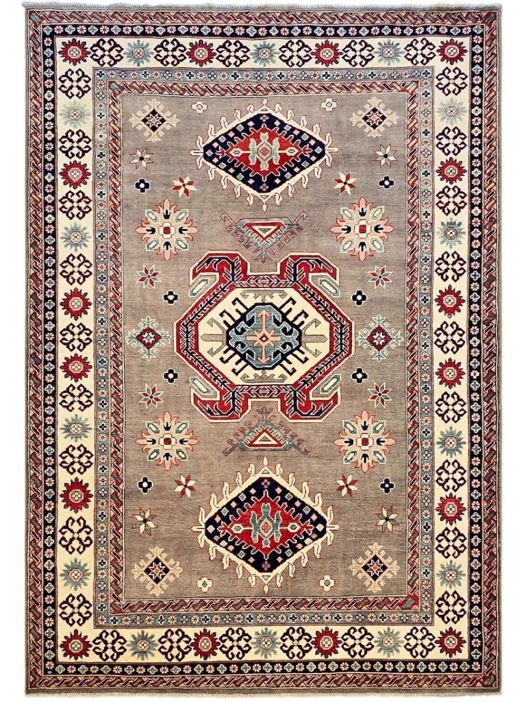 Kazak Tapijt Afghanistan 303x204 cm | Van €2400 Nu €850, Crème, 200 cm of meer, Rechthoekig, Ophalen