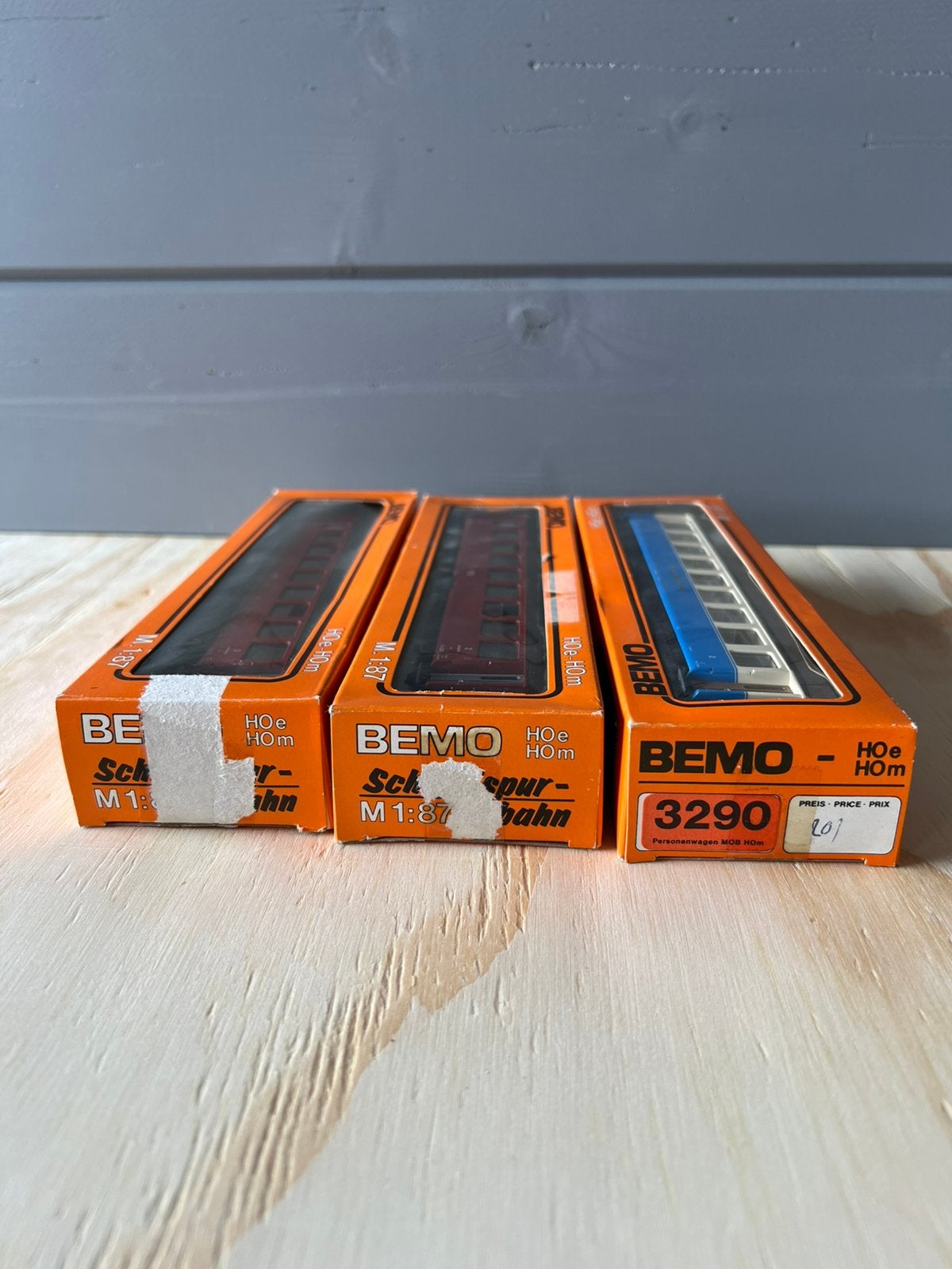 Bemo wagons 3 stuks, O, Gelijkstroom, O, O