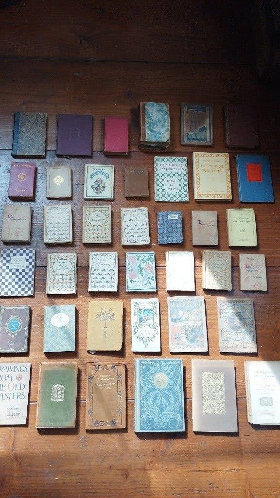 40 antieke Franse en Engelse Poëzy / Literatuur boekjes, Ophalen of Verzenden