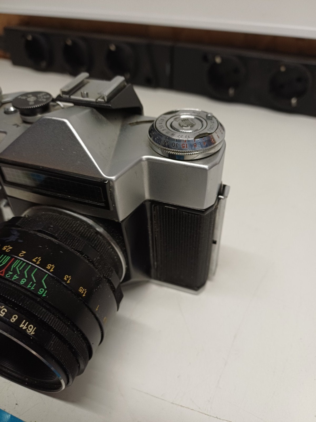 Zeldzame Revueflex E (Zenit E export) met Helios 44 lens, Audio, Tv en Foto, Fotocamera's Analoog, Ophalen of Verzenden, Gebruikt