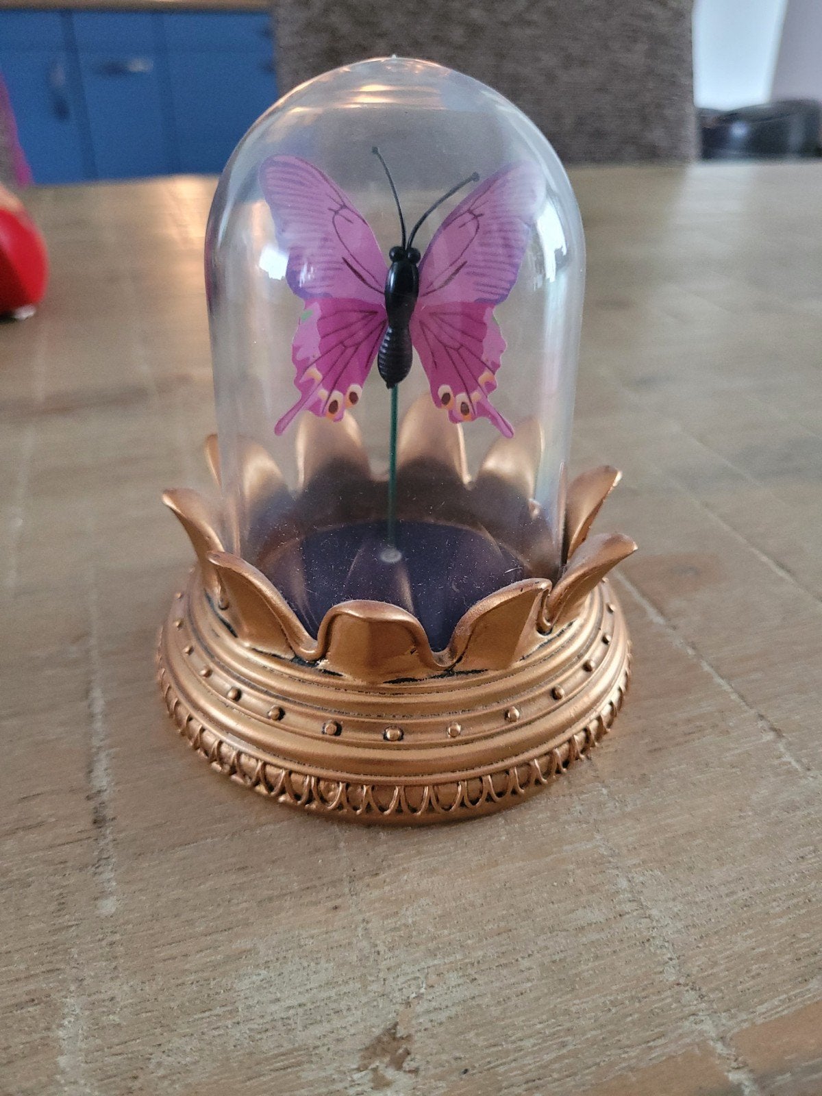 Efteling Symbolica Vlinder in glazen stolp, Ophalen of Verzenden, Gebruikt, Beeldje of Poppetje