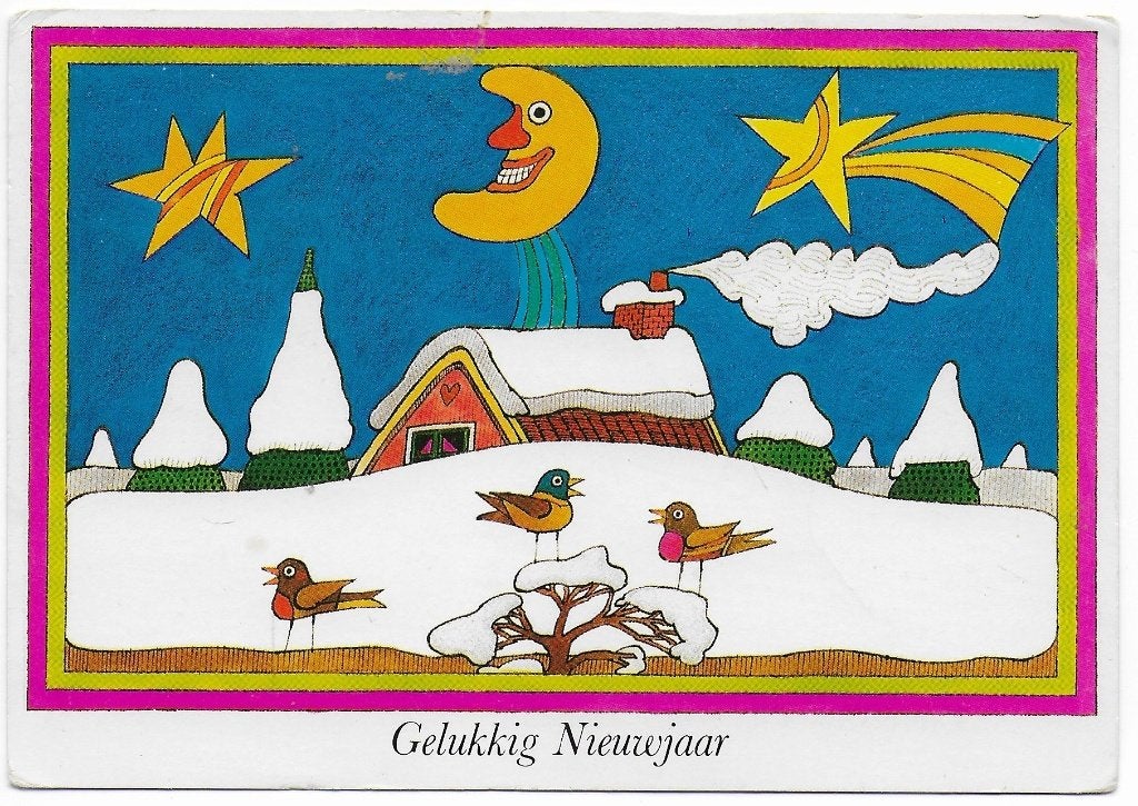 Prettige Kerstdagen gelopen Ansichtkaart (B5815 ), Ophalen of Verzenden, 1960 tot 1980, Gelopen