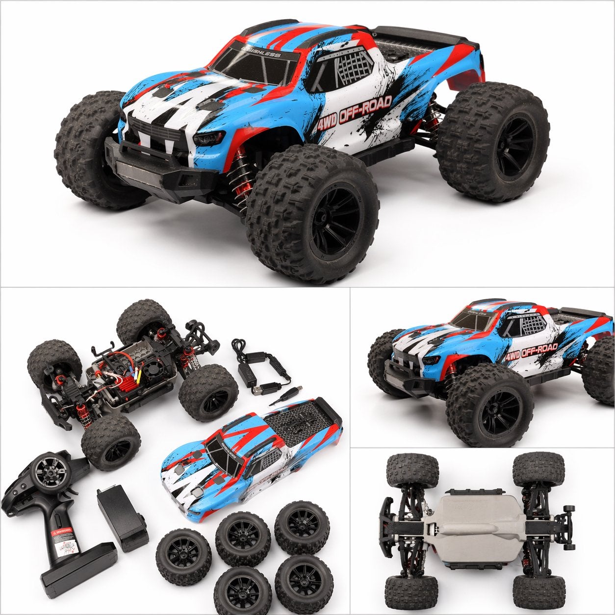 Mjx Hyper Go 16208 RC Auto 2S Accu Offroad, Gebruikt, Auto offroad, Schaal 1:16, RTR (Ready to Run)