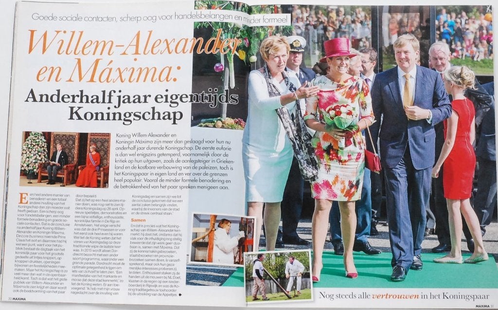 Weekblad Prive met poster Willem-Alexander en Maxima 2014, Verzenden, Onbekend, Zo goed als nieuw, Onbekend