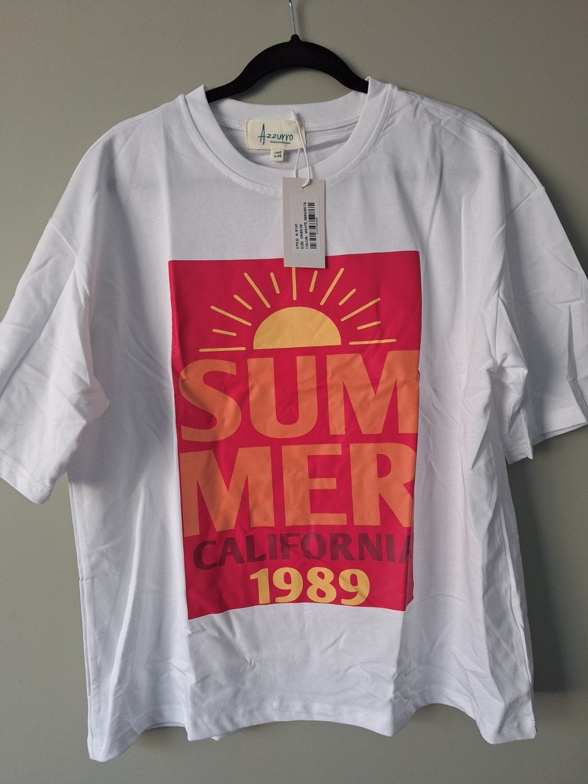 nieuw wit tshirt Azzurro, Wit, Maat 46/48 (XL) of groter, Nieuw, Ophalen of Verzenden