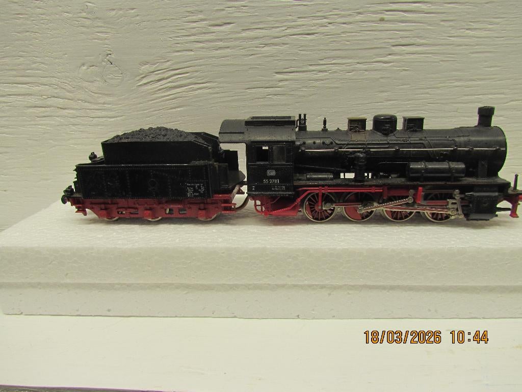 Fleischmann #4145 stoomlok BR55 2781, Hobby en Vrije tijd, Modeltreinen | H0, Gebruikt, Fleischmann, Ophalen of Verzenden, Analoog