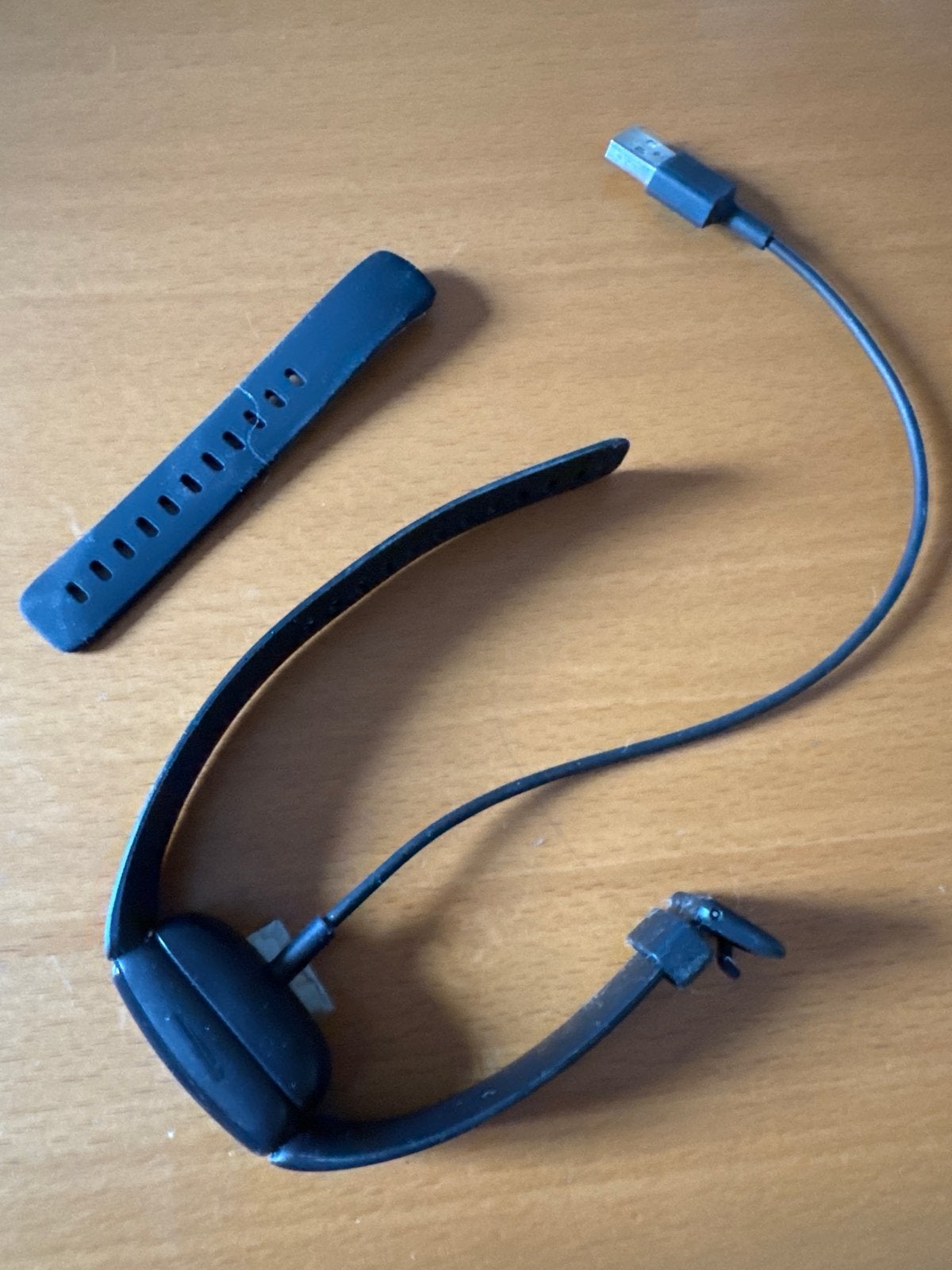 Fitbit Inspire 2 met oplader en extra bandje, Ophalen of Verzenden, Gebruikt, Zwart
