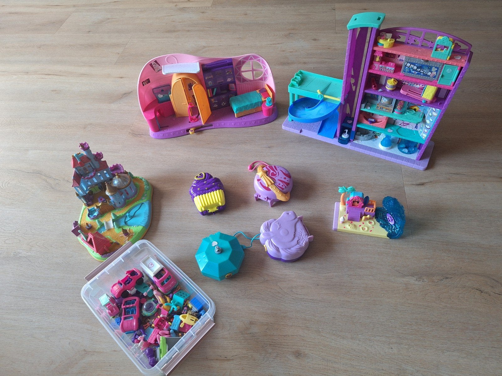 Grote collectie Polly Pocket speelgoed, Ophalen, Gebruikt, Poppenhuis