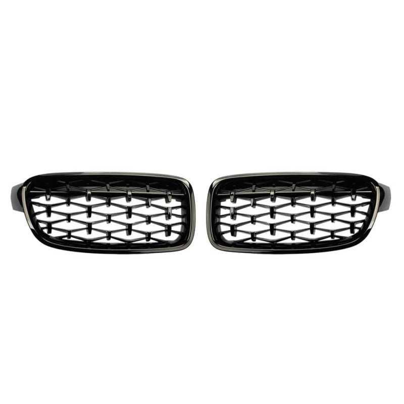 GRILL NIEREN COMPATIBEL MET BMW 3 SERIE F30 DIAMOND GRILL, Voor, Nieuw, Ophalen of Verzenden, Bumper