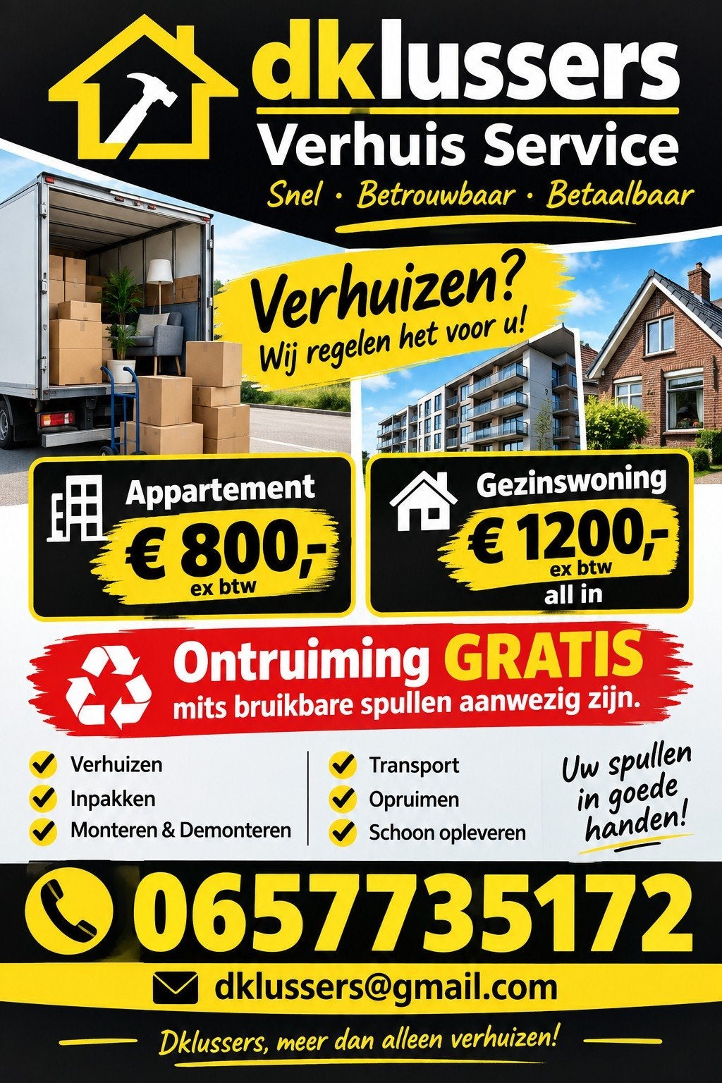 dklussers, Overige vormen, Overige niveaus, 33 - 40 uur, Geschikt als bijbaan