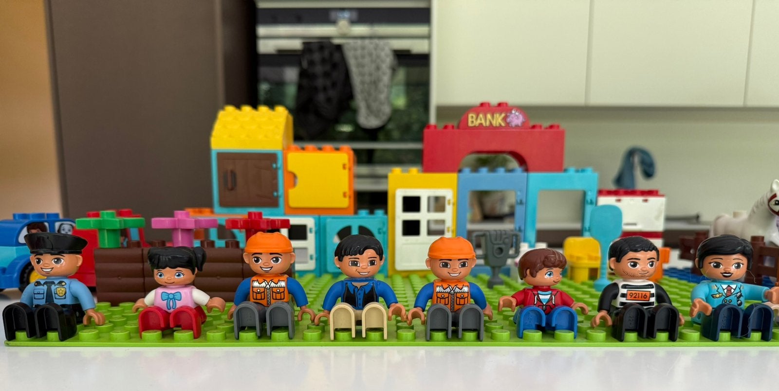 Duplo + Hubelino knikkerbaan onderdelen ca. 70 liter, Ophalen, Zo goed als nieuw, Duplo