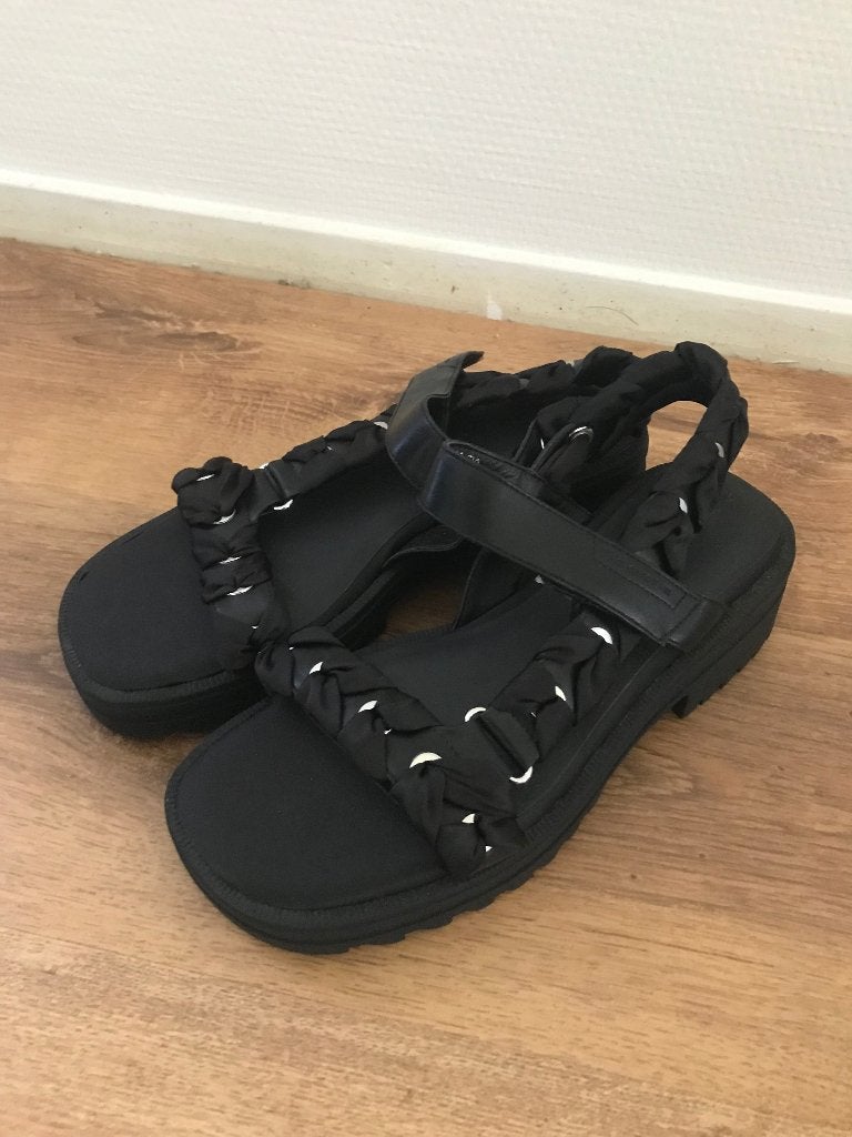 Zwarte sandalen, Kleding | Dames, Schoenen, Zwart, Nieuw, Sandalen of Muiltjes, Ophalen
