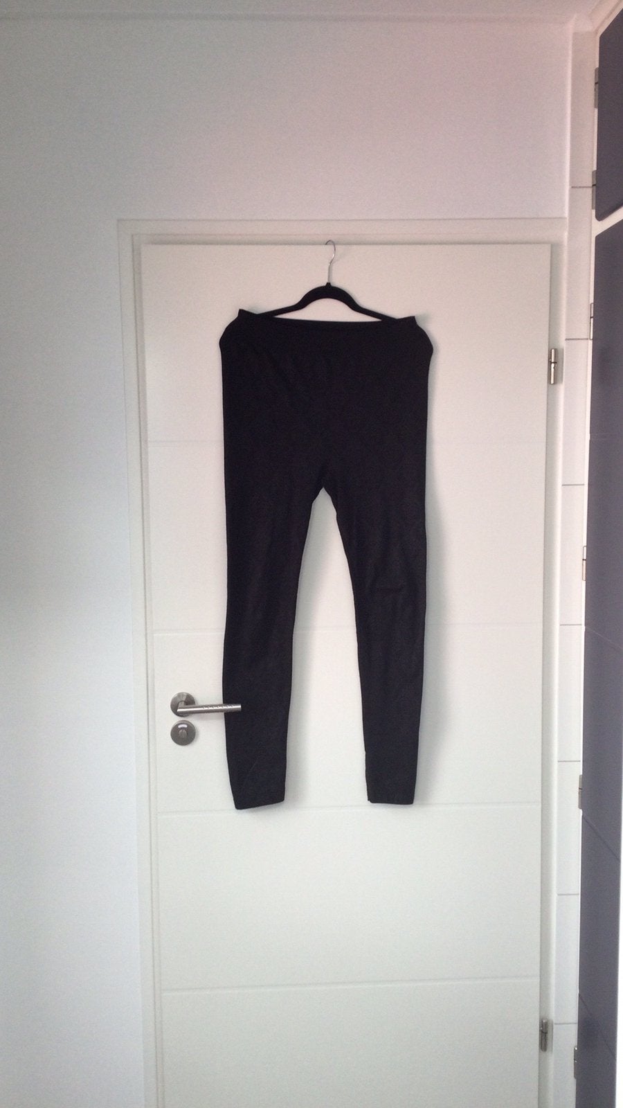 Zwarte legging maillot met werkjes maat L, Ophalen of Verzenden, Zo goed als nieuw, Zwart, Legging