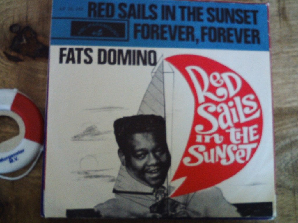 fats domino - red sails in the sunset 11jul, 7 inch, Ophalen of Verzenden, Zo goed als nieuw, Pop