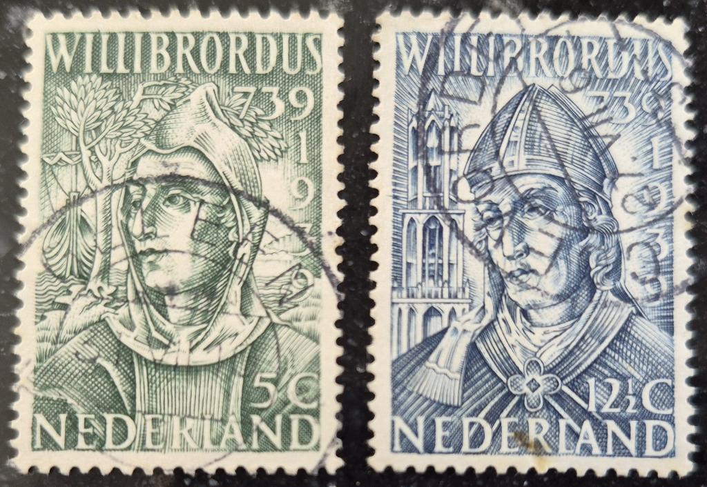 POSTZEGELS 1939 WILLIBRORDUS NEDERLAND GESTEMPELD, Verzenden, T/m 1940, Gestempeld