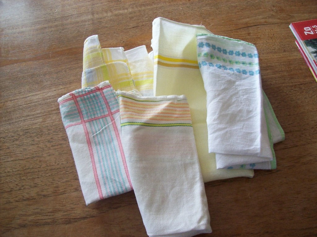 vintage dameszakdoekjes tesamen 1,00, Ophalen, Huis en Inrichting