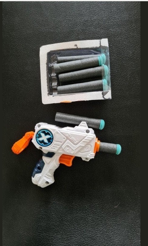 Set van 3 Mini Nerf Xshot Pistolen met Pijltjes, Ophalen of Verzenden, Gebruikt