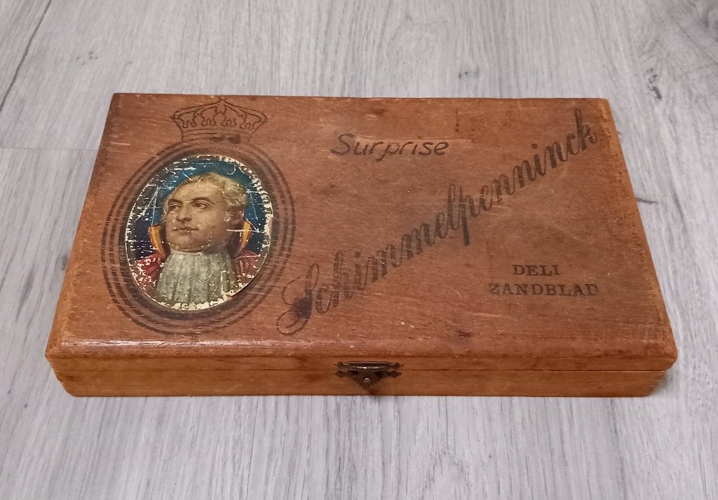 houten kist sigaar schimmelpenninck surprise, Verzenden, Tabaksdoos of Verpakking