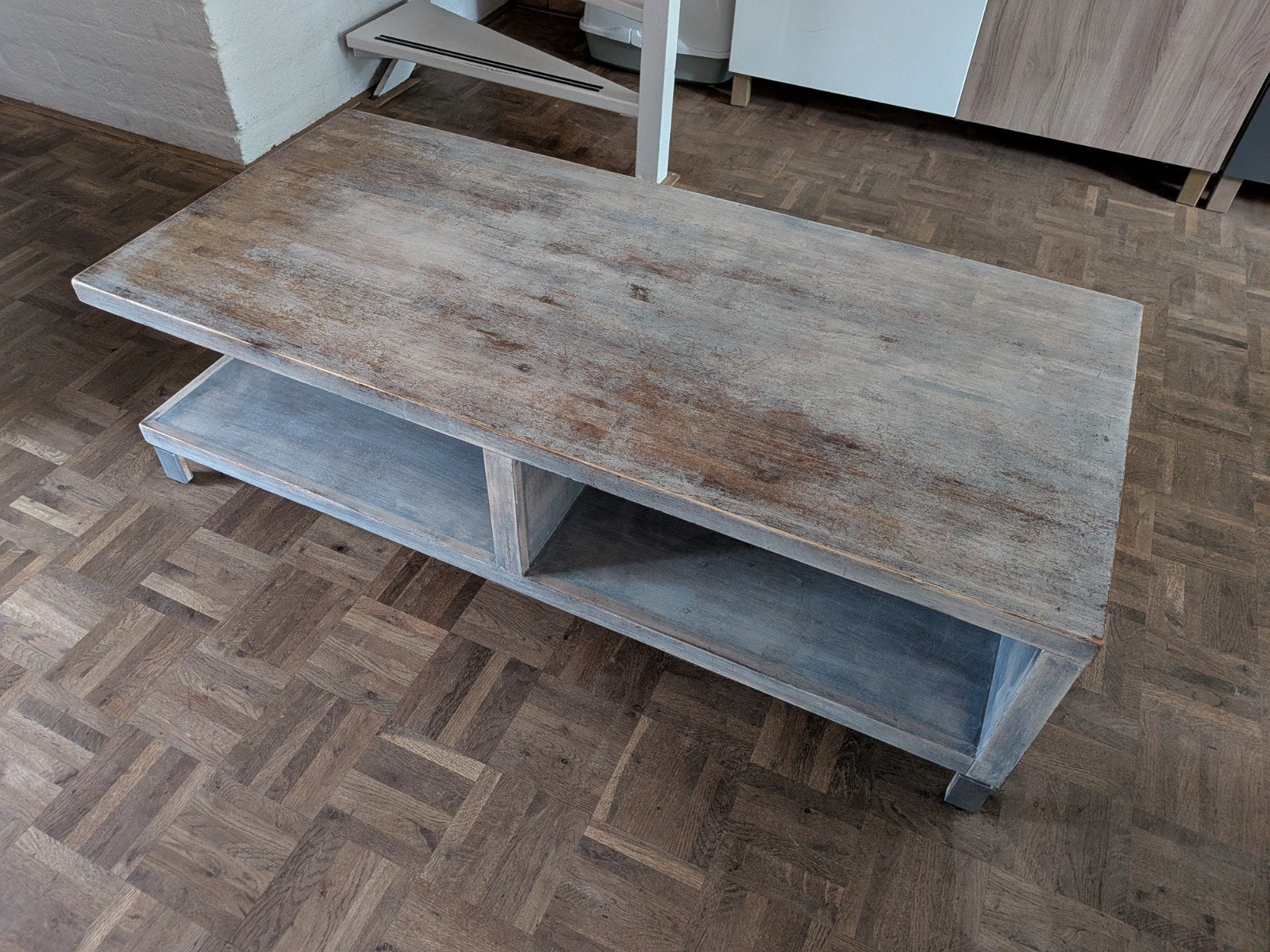 Zware kwaliteit design salontafel - 130x60, Ophalen, Gebruikt, 100 tot 150 cm, Robuust, modern