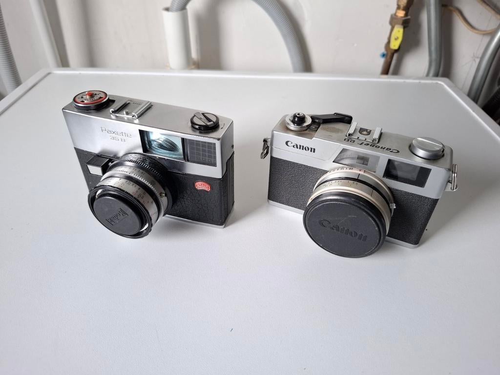 Canon Canonet 28 en Nurnberg Braun Pixette 35B camera, Audio, Tv en Foto, Fotocamera's Analoog, Ophalen of Verzenden, Gebruikt