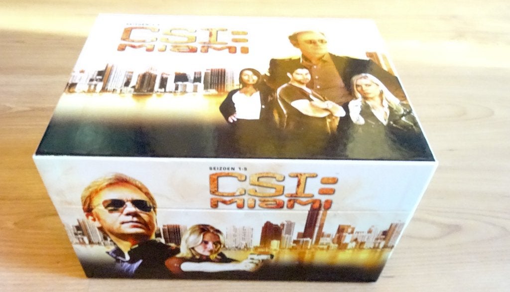 DVD box CSI Miami seizoen 1 – 5, Cd's en Dvd's, Dvd's | Tv en Series, Zo goed als nieuw, Actie en Avontuur, Vanaf 12 jaar, Ophalen of Verzenden
