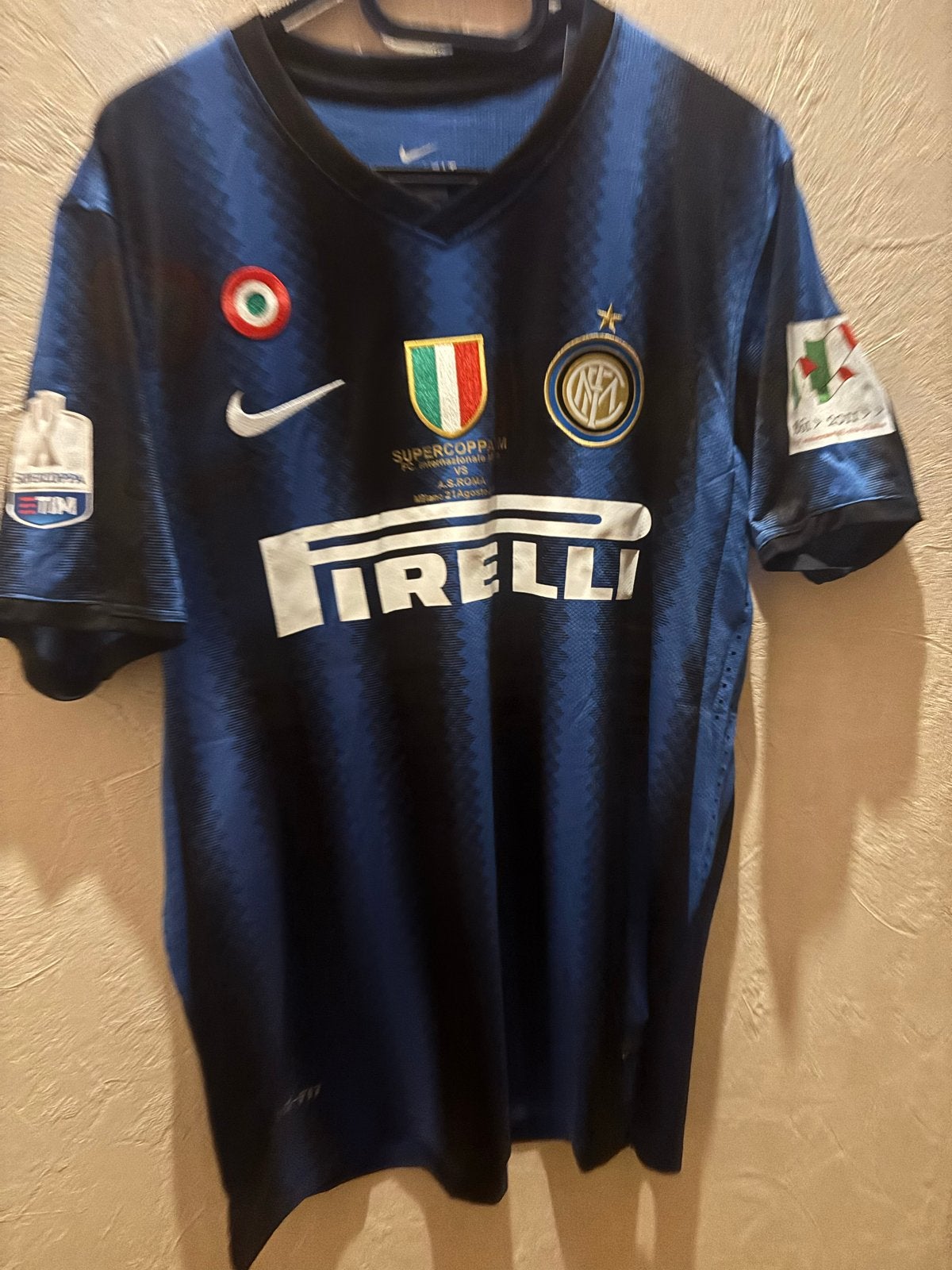Snijder Supercoppa Finale Shirt Inter Milan, Blauw, Overige maten, Ophalen of Verzenden, Zo goed als nieuw