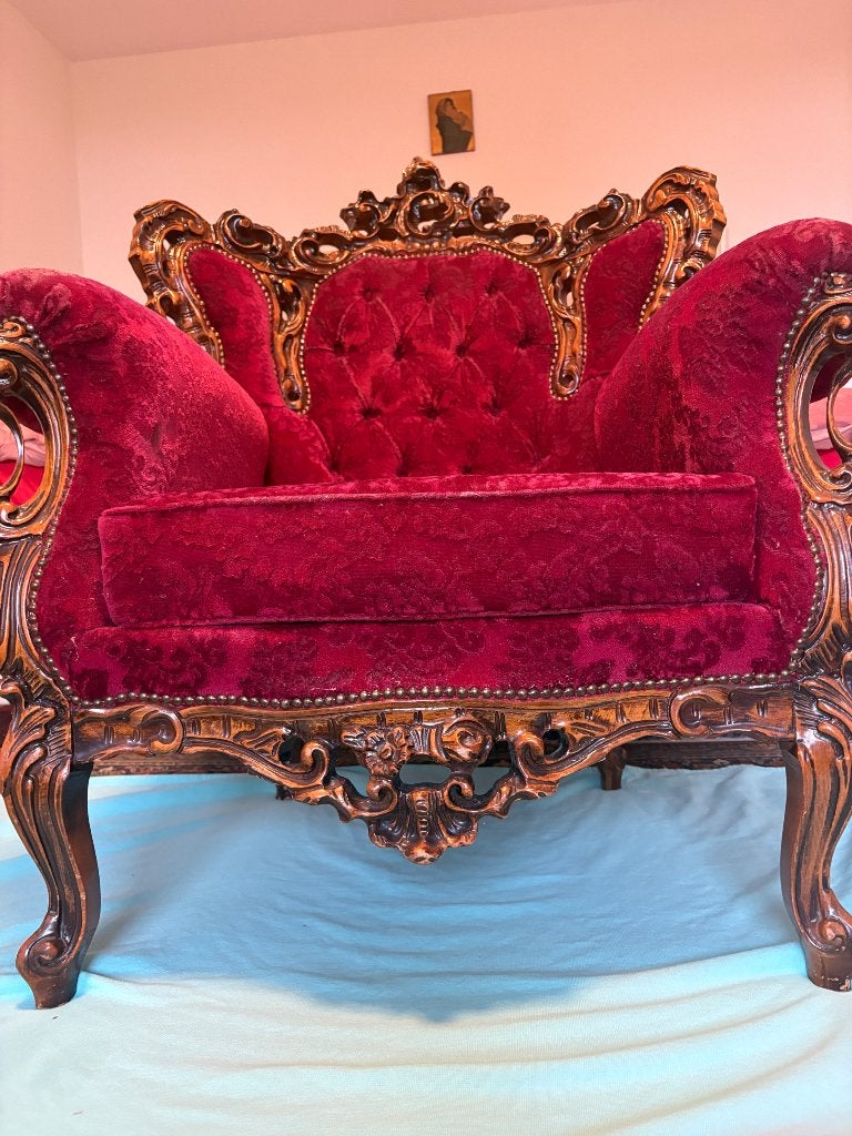 Franse Walnoot Fauteuil ca.1860 Second Empire Topkwaliteit, Ophalen