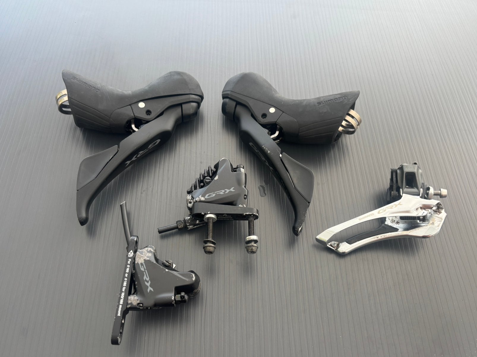 Shimano GRX RX600 2 x 11 speed shifter en remklauwen, Ophalen of Verzenden, Zo goed als nieuw