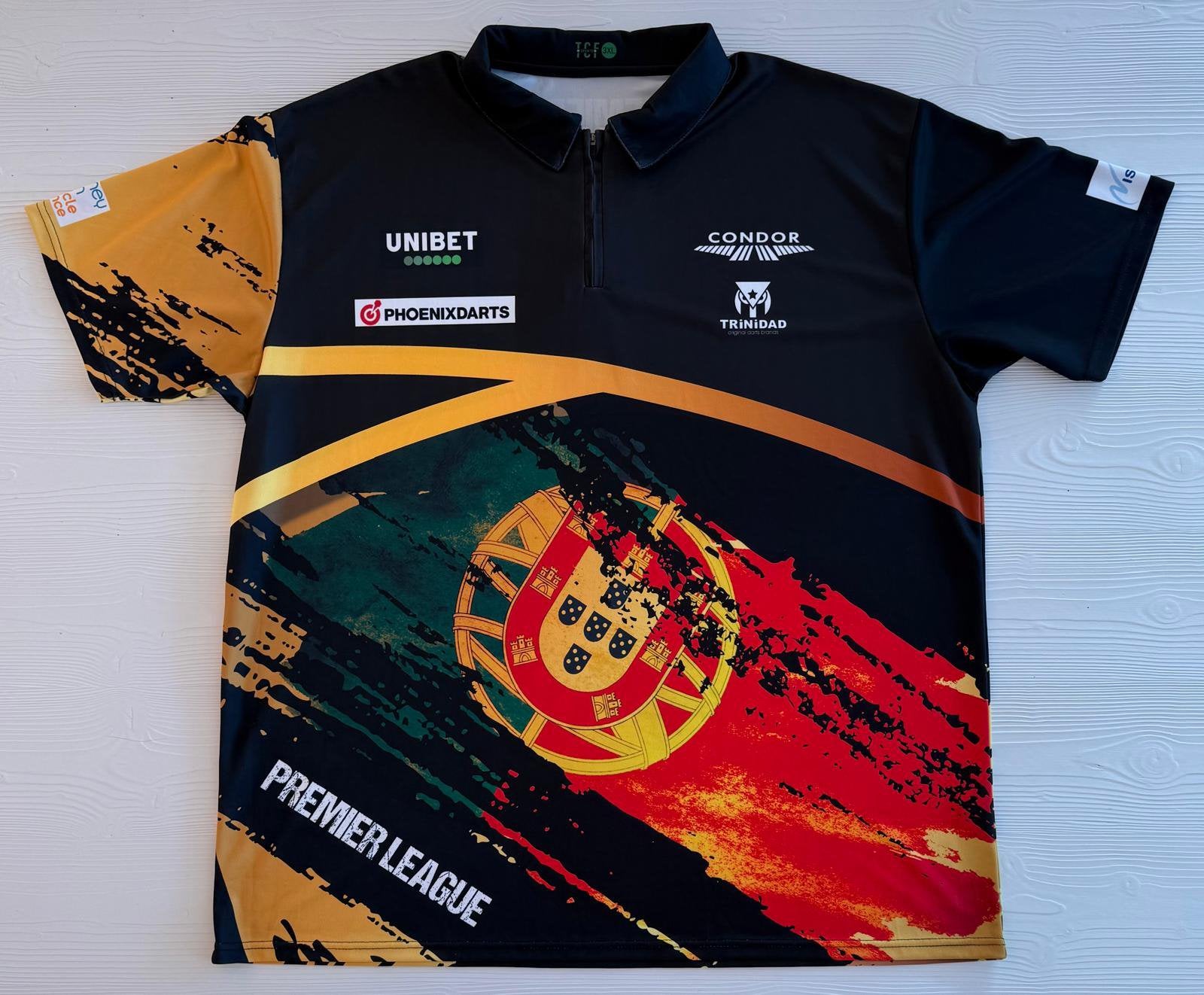 Gesigneerd dartshirt Jose de Sousa (3XL) zonder COA, Verzenden, Zo goed als nieuw, Overige sporten, Shirt