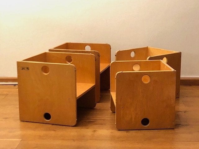 kubusstoelen Van Dijk, Ophalen of Verzenden, Gebruikt, Stoel(en)