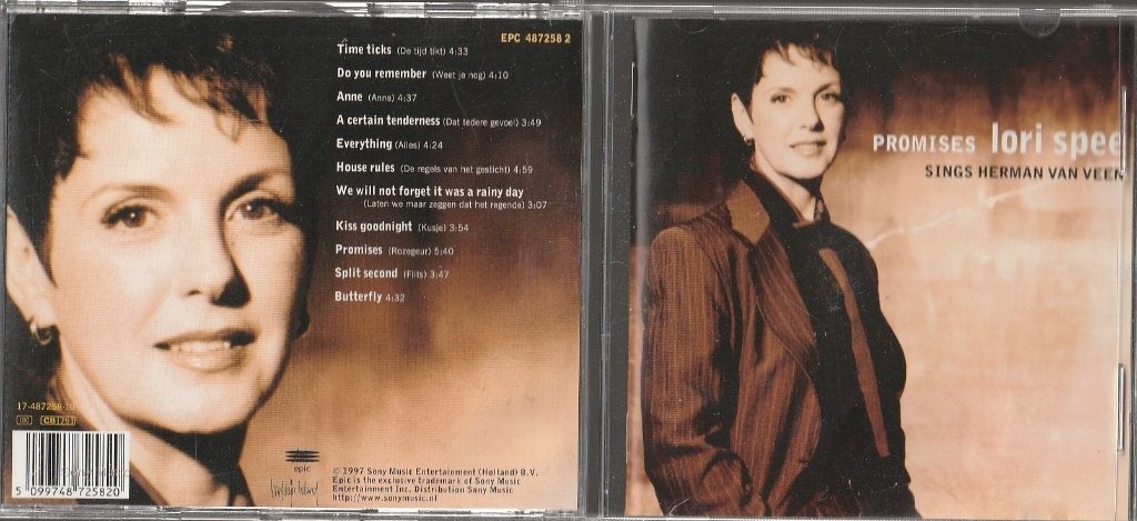 Lori Spee - Promises, Lori Spee sings Herman van Veen, Ophalen of Verzenden, Zo goed als nieuw, Inclusief doosje