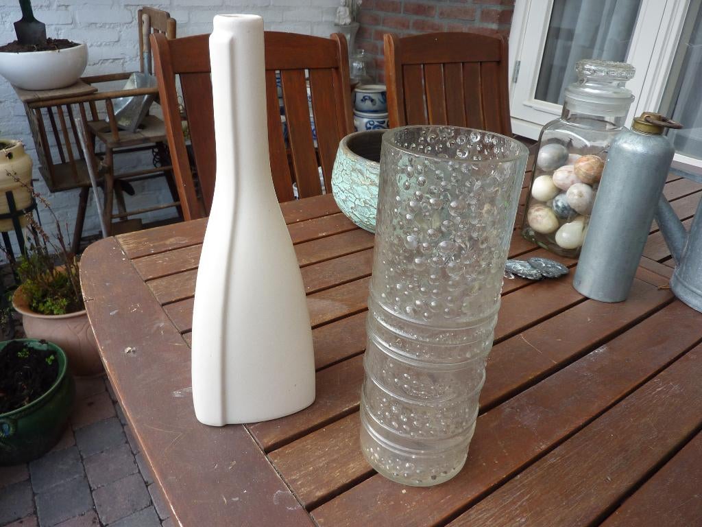 oude vazen glas en aardewerk, Ophalen of Verzenden, Zo goed als nieuw, Overige kleuren
