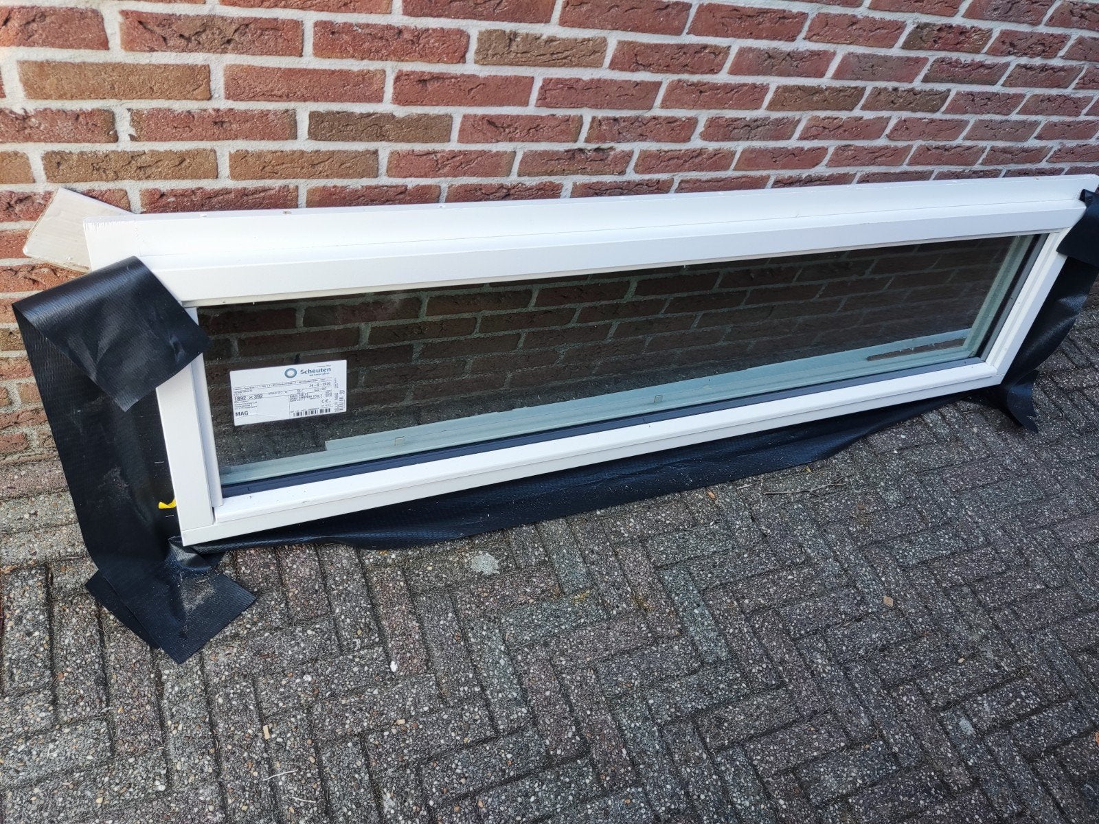 Nieuw triple glas HR+++ Houten raam 200x50 cm, Gevelraam of Ruit, Minder dan 80 cm, Nieuw, Ophalen of Verzenden