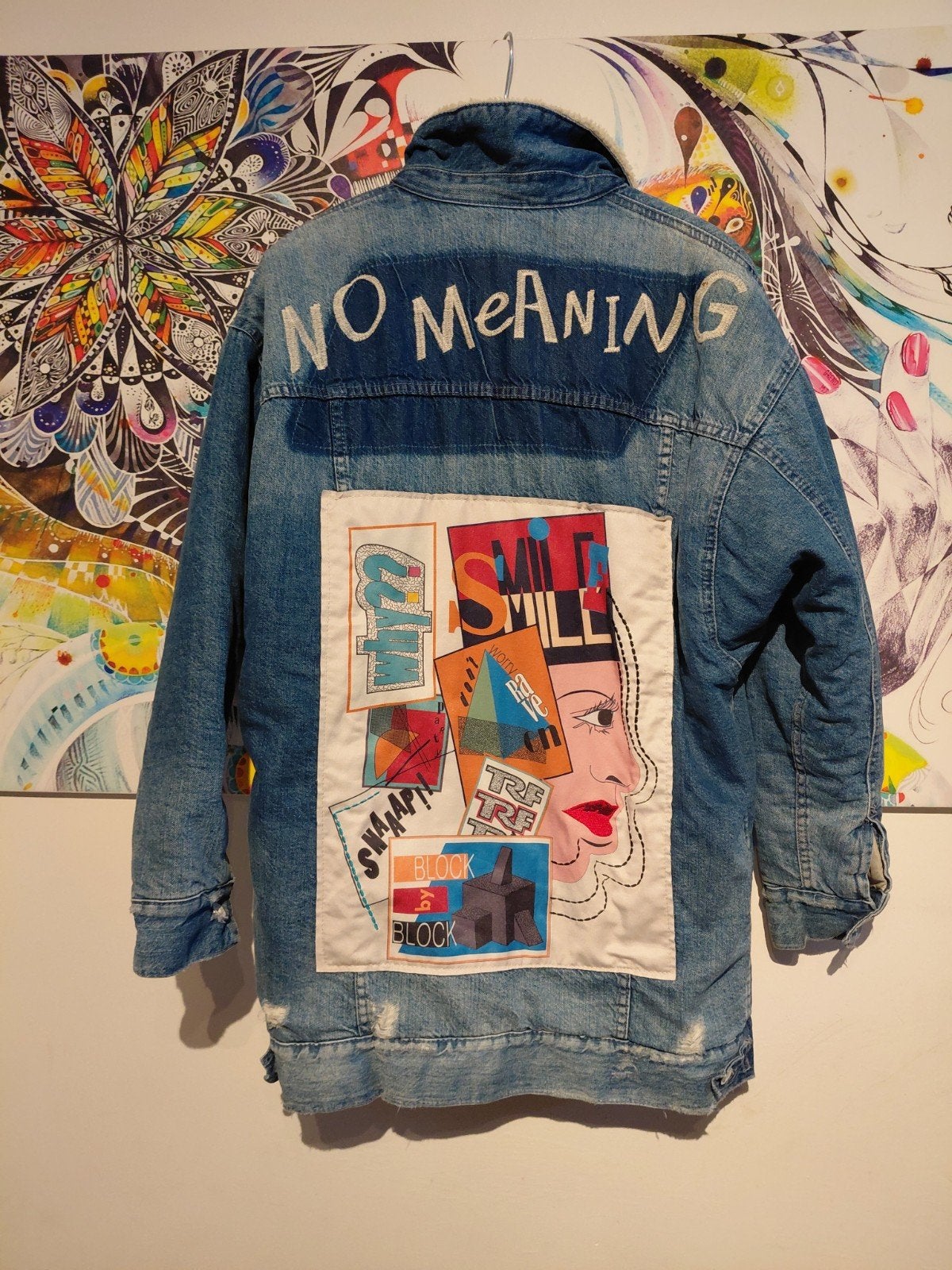 Geweldige Zara spijkerjas maat M met teddy voering, Maat 38/40 (M), Blauw, Zara, Ophalen of Verzenden