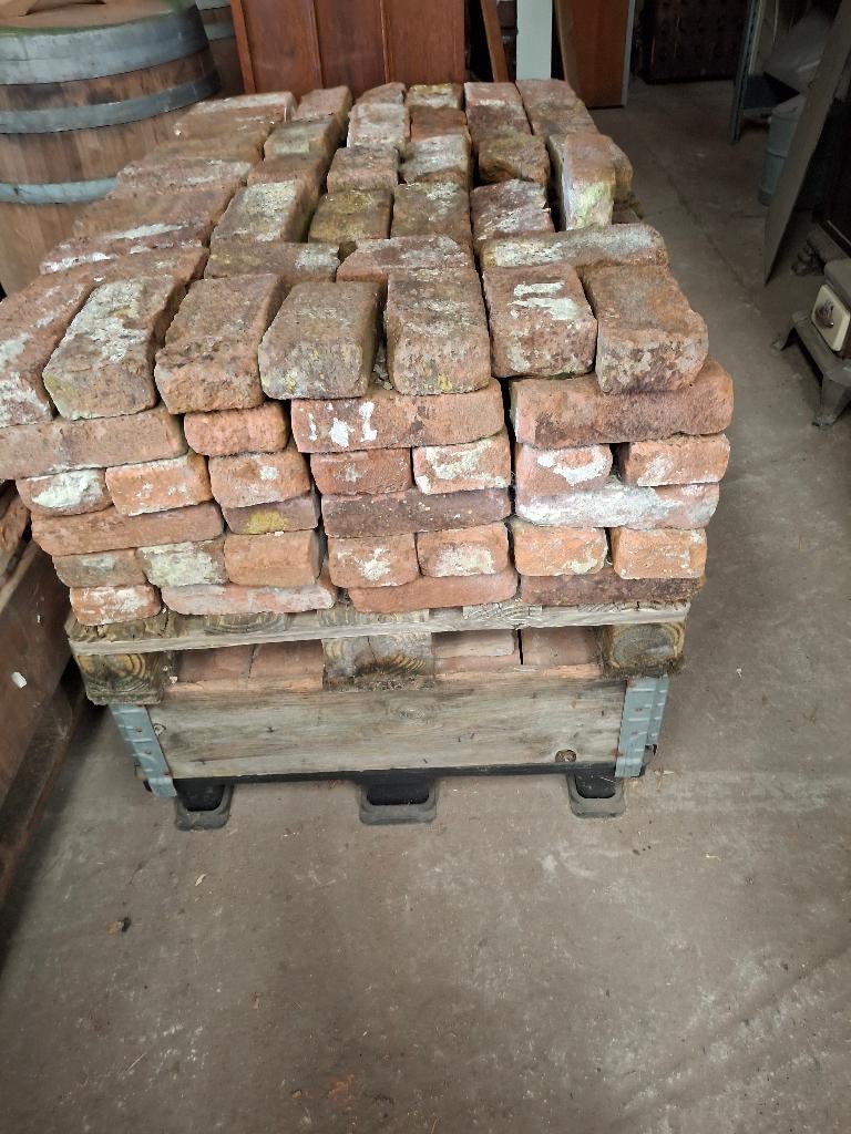 oude metselstenen 230 stuks afm.21x 10x 5,50 zie foto/omschr, Ophalen, Gebruikt, Bakstenen