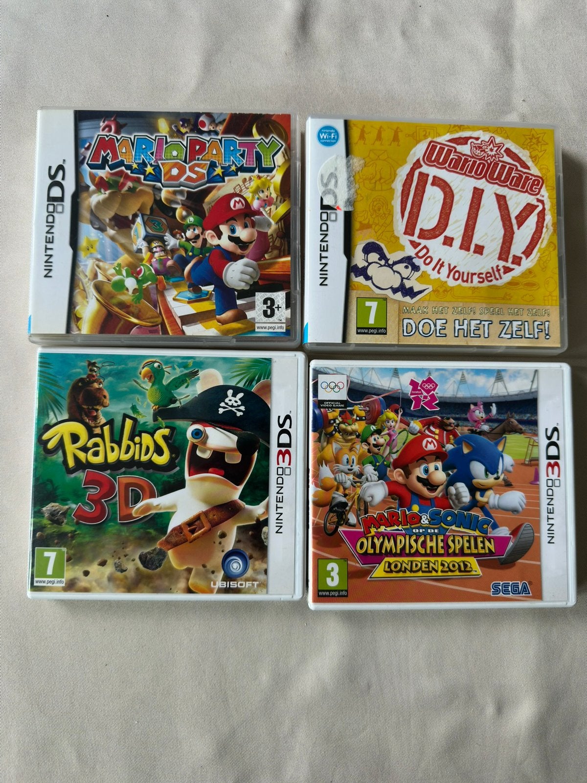 4x Nintendo Games, 3 spelers of meer, Ophalen, Zo goed als nieuw, Vanaf 3 jaar