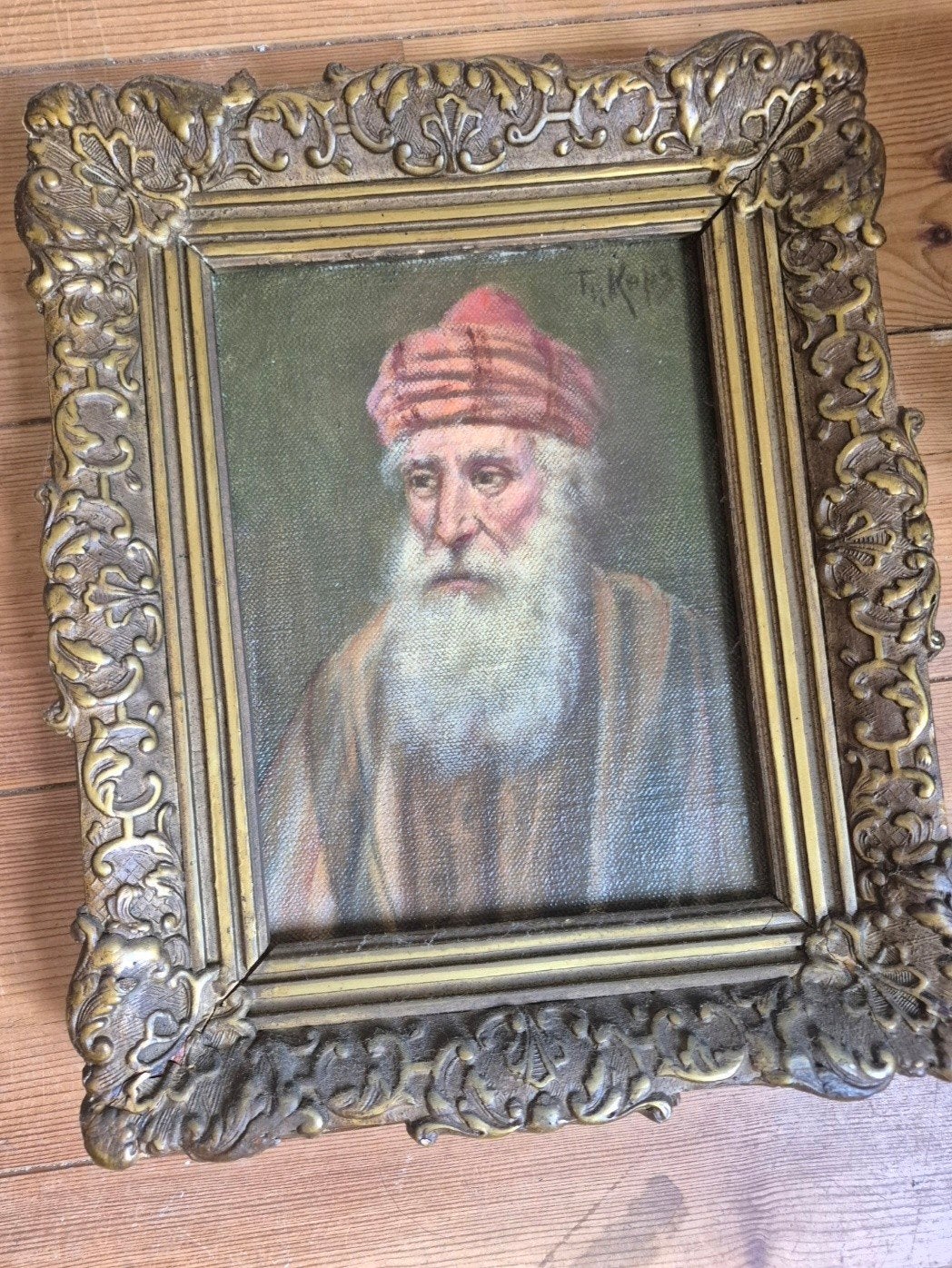 Olieverfschilderij Frans Kops - Portret van een man, Antiek en Kunst, Kunst | Schilderijen | Klassiek, Ophalen, Doek, Portret of Personen