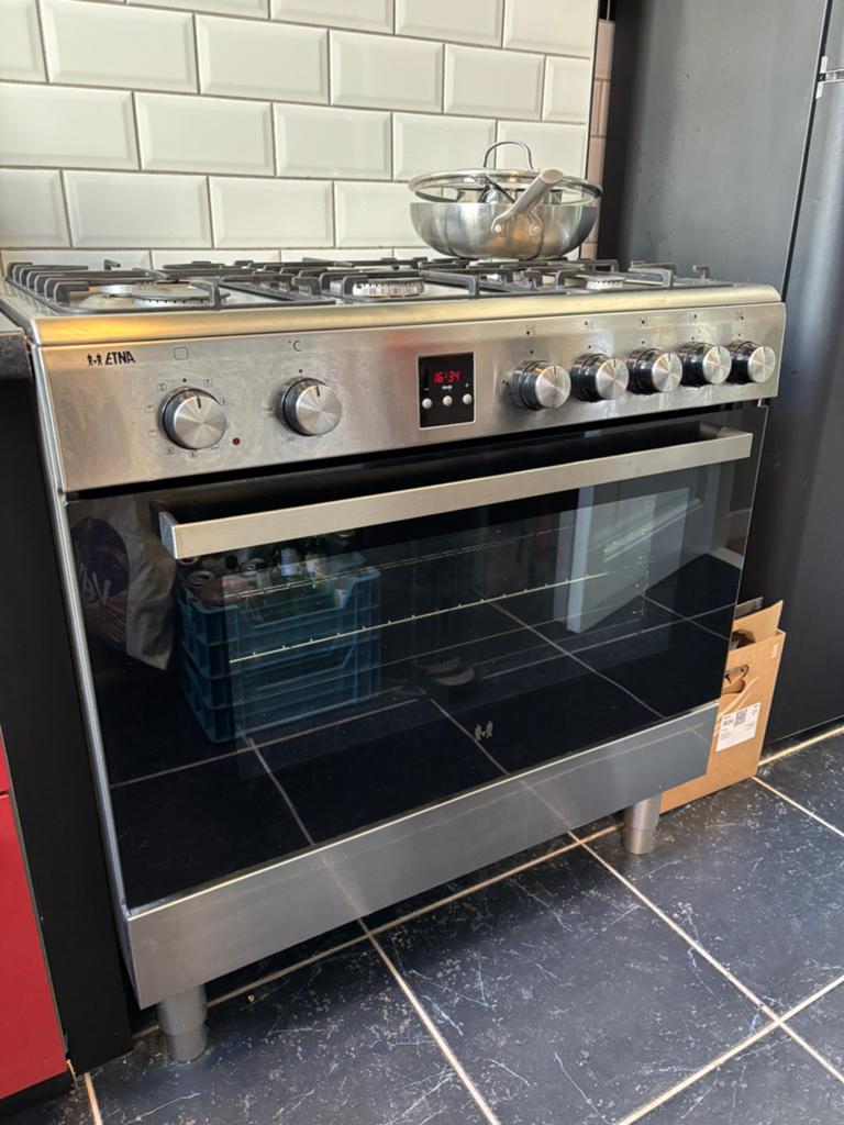 Etna gasfornuis met oven, Ophalen, 60 cm of meer, Zo goed als nieuw, Gas