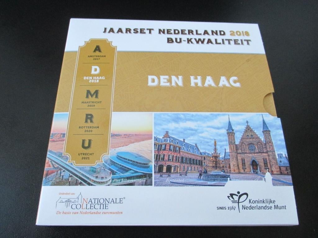 Jaarset 2018 Den Haag bu, Postzegels en Munten, Munten | Nederland, Ophalen of Verzenden, Koningin Beatrix, Euro's, Setje