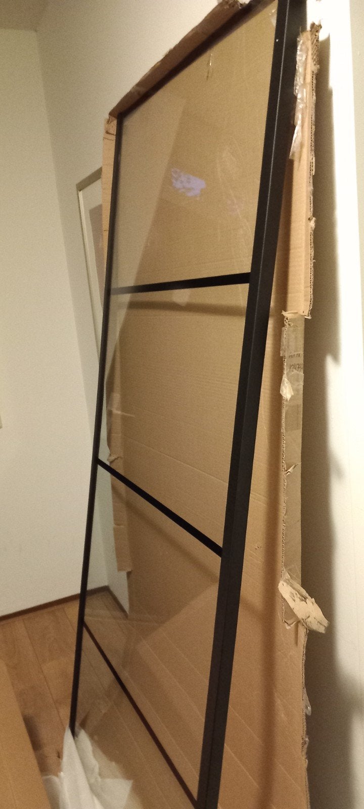 douchewand 90x200cm zwart, Ophalen, 80 tot 100 cm, Binnendeur, Nieuw