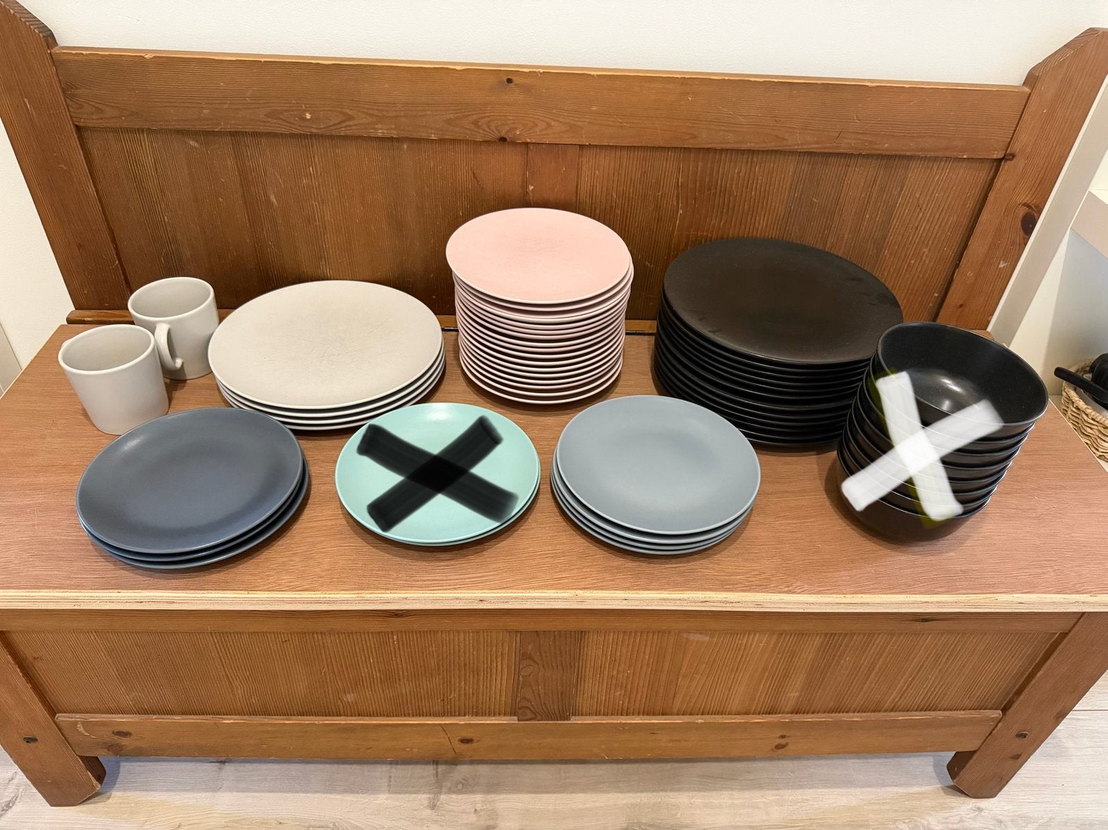 DINERA /FÄRGKLAR mat, verschillende kleuren, €2:- stuk, Huis en Inrichting, Keuken | Servies, Gebruikt, Ophalen of Verzenden, Bord(en)