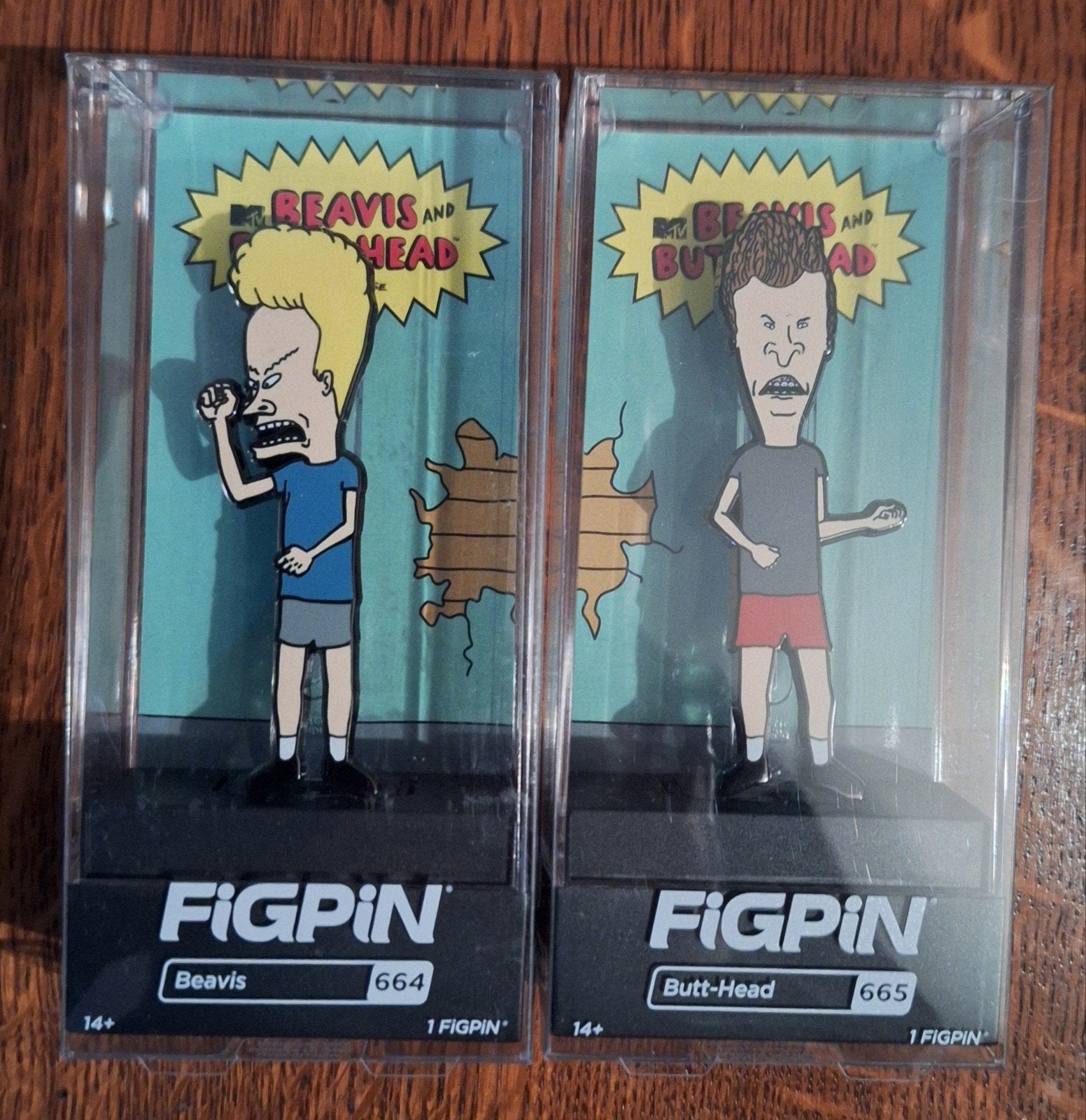 Beavis and Butt-Head figpin set, Ophalen of Verzenden, Zo goed als nieuw